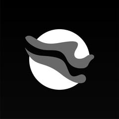 Fototapeta premium Shoes man fashion logo design