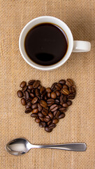 Hot Cup of Coffee with Steam – Morning Beverage Concept Photo

