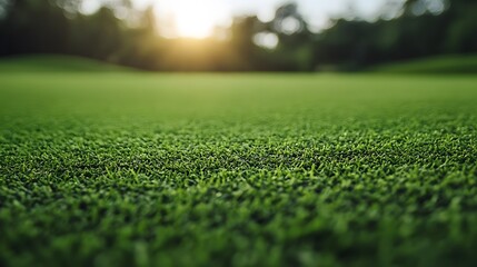 Naklejka premium soft green overlay texture golf ad background
