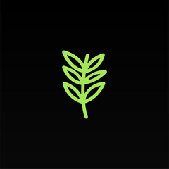Botanical logo icon design template. Leaf logo template
