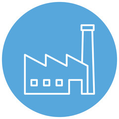 Factory sign symbol vector flat icon