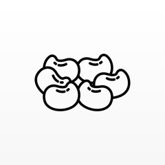 Nut logo design concept template