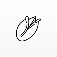 Nut logo design concept template