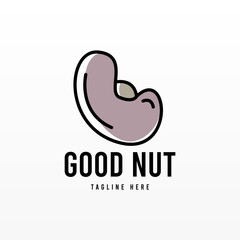 Nut logo design concept template