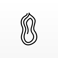 Nut logo design concept template