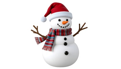 Festive Snowman Winter Holiday.