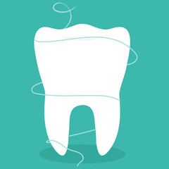 Tooth Floss Vector