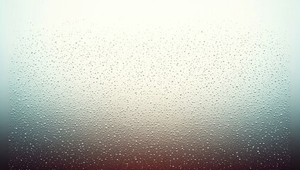 Obraz premium Water droplets on a frosted glass, gradient background