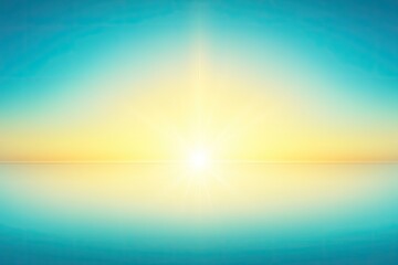 Obraz premium Serene sunrise over tranquil water