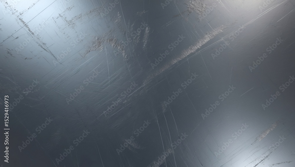 Poster a detailed close-up of a reflective metal surface, highlighting textures and subtle shifts in light.