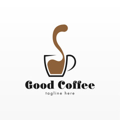Coffee logo design concept. Coffee drink logo template