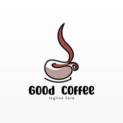 Coffee logo design concept. Coffee drink logo template