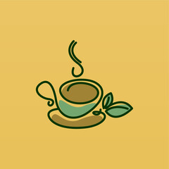 Coffee logo design concept. Coffee drink logo template