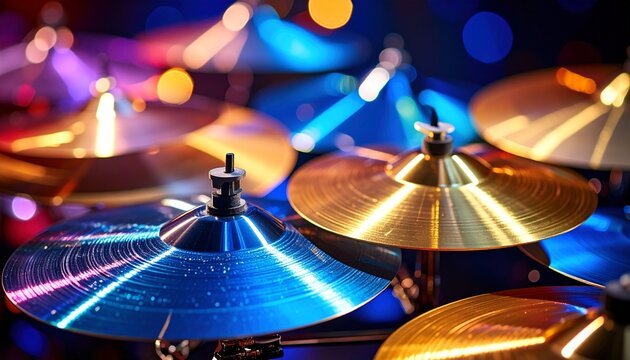 Perkusja talerze tło