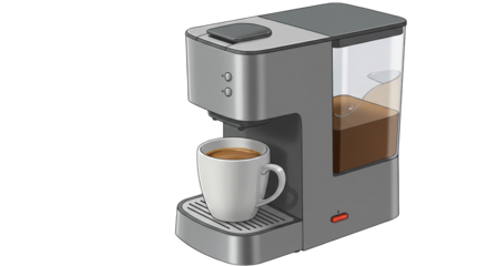 Isolated Coffee Machine