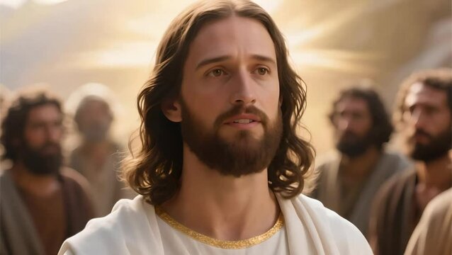 Jesucristo hablando a sus discípulos