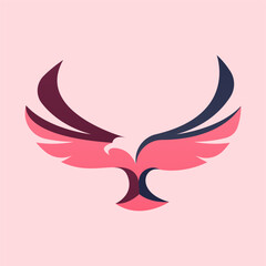 Eagle logo design concept. Falcon bird logo stock