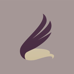 Eagle logo design concept. Falcon bird logo stock