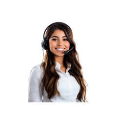 Smiling Customer Service Representative with Headset