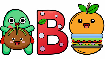 Kawaii Food Vector Set