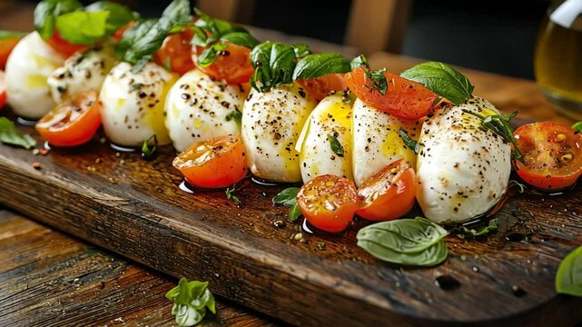 mozzarella di bufala platter italian food video