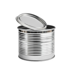 Opened metal can