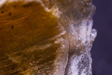 Super Macro View of a Fractured, Layered Materials