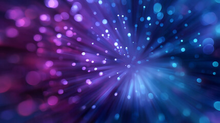 Blue and purple bokeh with radial glow, dreamy background