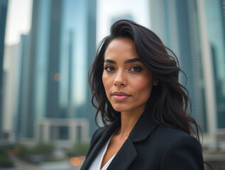 Native American Woman in Contemporary Business Attire