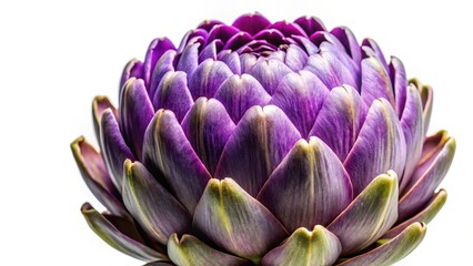 Fototapeta premium artichoke fresh violet vegetable plant cutout close-up