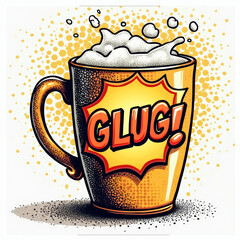 Beer Mug Emoji — 3D Frothy Pint Glass Icon