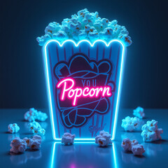 Popcorn Emoji — 3D Movie Snack Icon