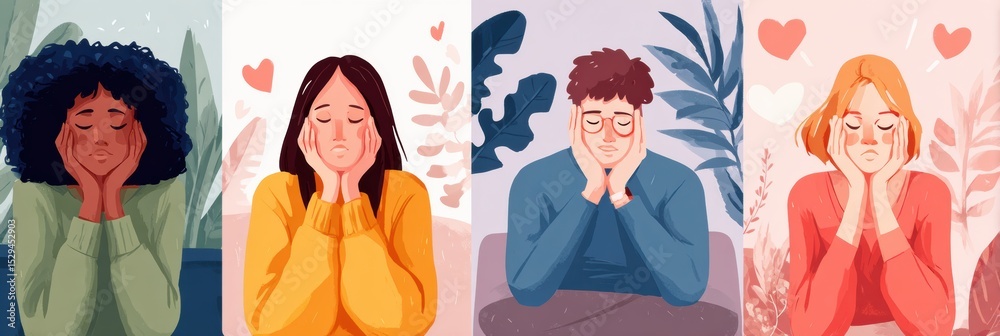 Poster habit development guide for nurturing self-compassion in daily life