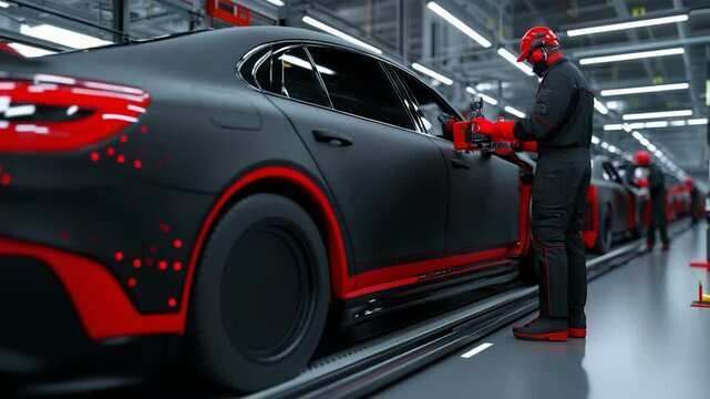 Assembly Line: Modern Car Manufacturing Process