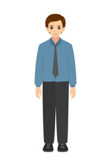 Office worker Male wearing shirt and trousers