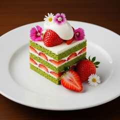 cheesecake with strawberries