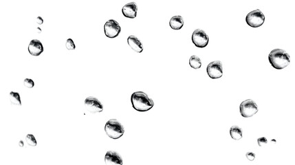 ガラスの上の水滴