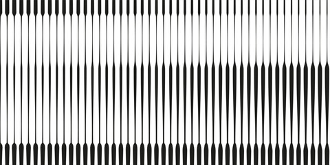 abstract simple thin to thick wavy line pattern art.