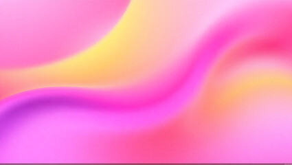 Abstract Pink and Yellow Gradient Background Fluid Wave Design