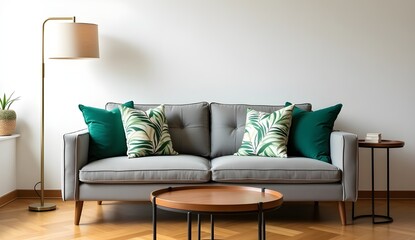 Contemporary Lounge Space Featuring a Sleek Sofa