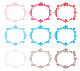 set of decorative frames