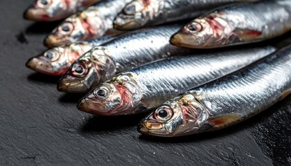 Obraz premium Close up of fish on market stall