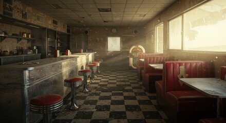 Vintage diner interior