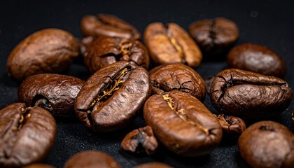 Obraz premium Coffee beans background