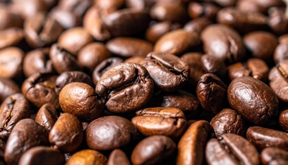 Naklejka premium Coffee beans background