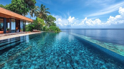 Landscape Drone View of Maldives