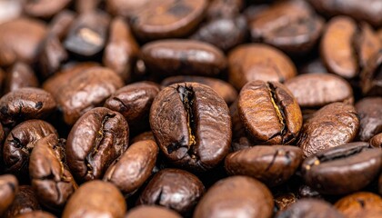 Naklejka premium Coffee beans background