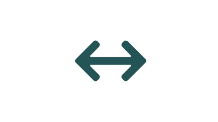 Arrow icon indicating direction in minimalist style on white background  