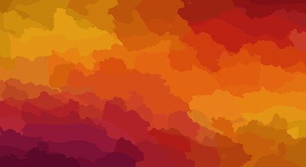 Abstract gradient pattern in warm colors of red, orange, and yellow  