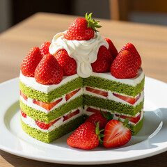 cheesecake with strawberries